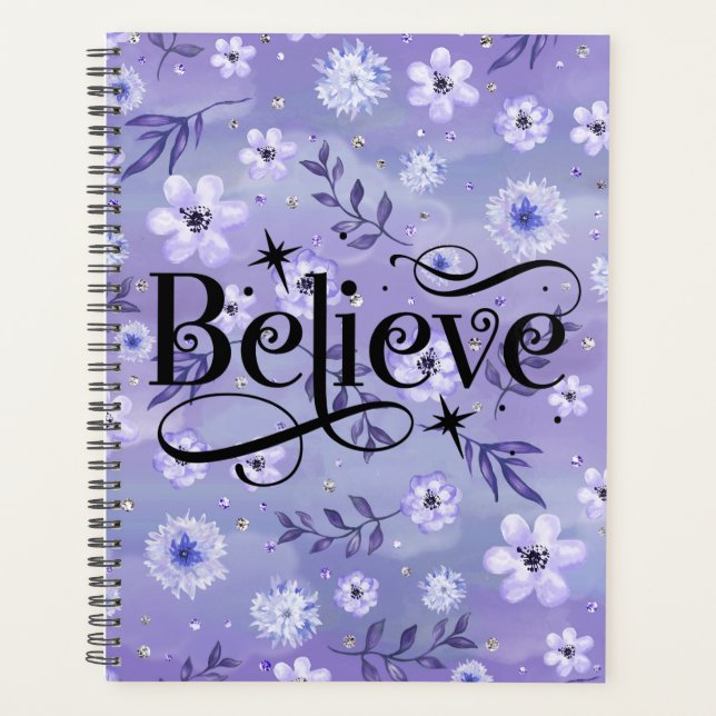Agenda Elegante Roxo Acredita (Frente)