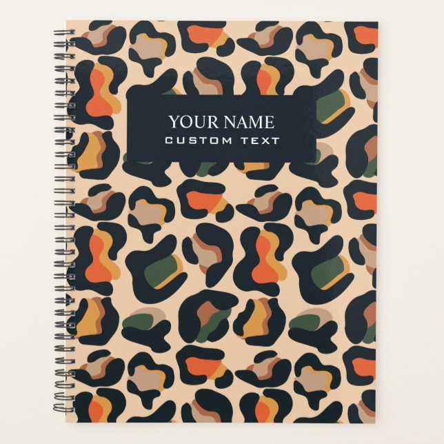 Agenda Elegante Safari Animal Skype Leopardo (Frente)