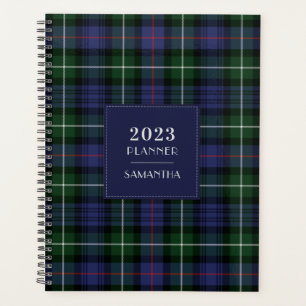 Agenda Elegante Xadrez Tartan Rustic 2025