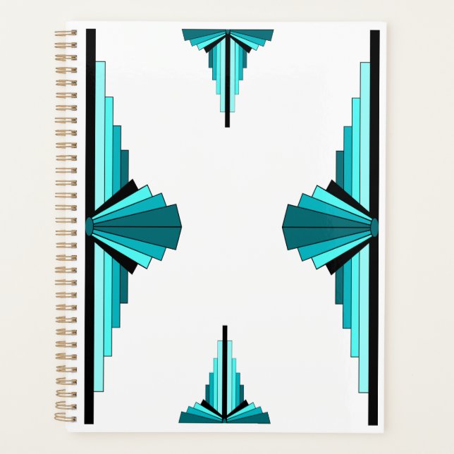 Agenda Elementos da arte em verde-real (Frente)