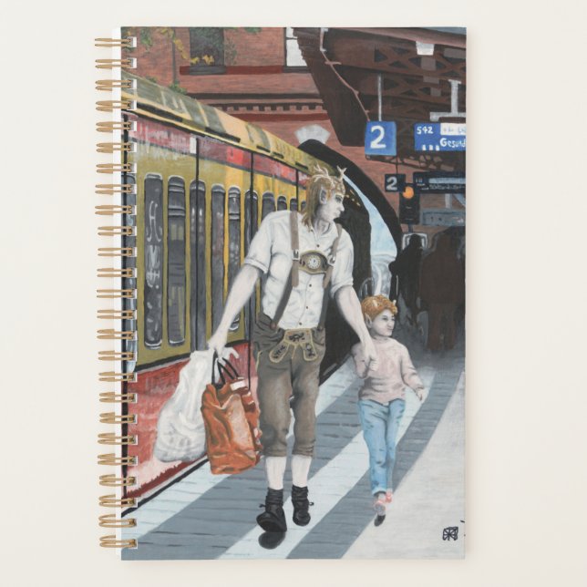 Agenda Elf Berlin Train Trip Fantasy Art Planner (Frente)