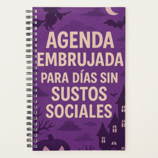 Agenda embrujada pequeña tapa blanda