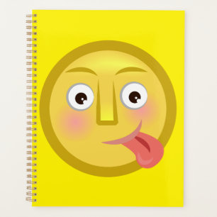Agenda Emoji Cara Engraçada Com Língua Para Fora