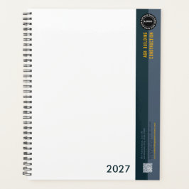 Agenda Empresa de faixa de dois tons