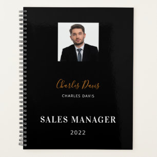 Agenda Empresa de fotos com assinatura de nome branco pre