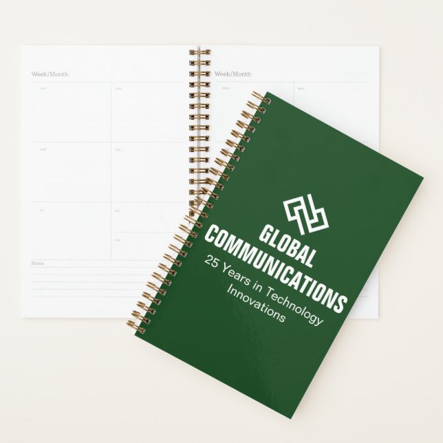 Agenda Empresa de Software de Computador Verde Personaliz (Exibição)