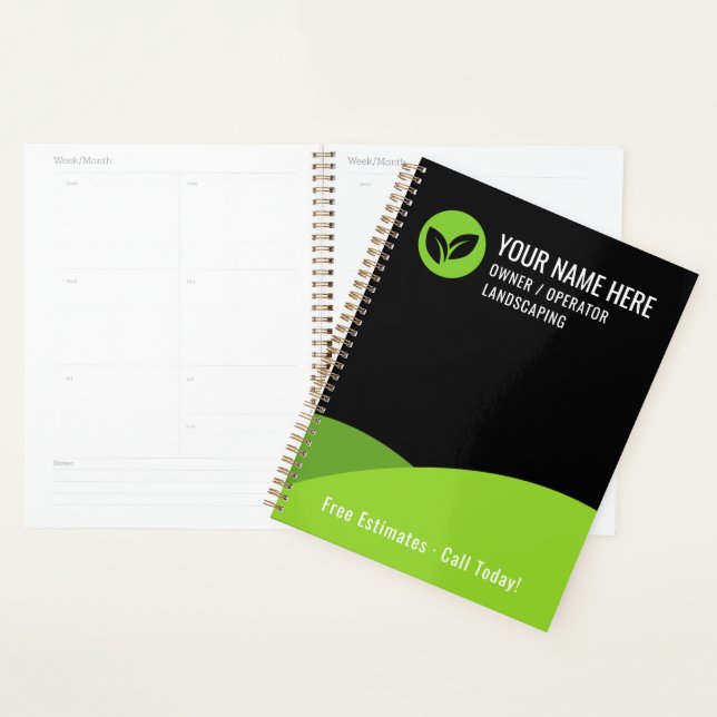 Agenda Empresa Moderna de Paisagismo e Cuidados com o Rel (Exibição)