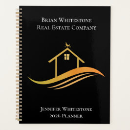 Agenda Empresa Real Estate Black Custom Realtor 2026