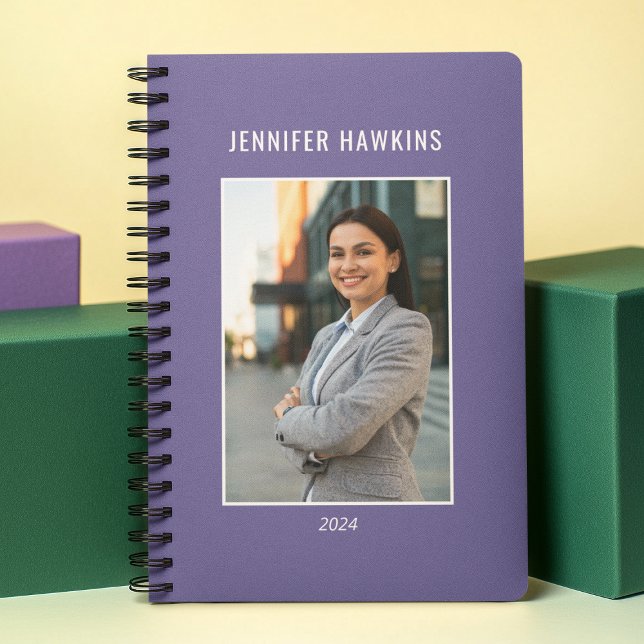 Agenda Empresa única de fotos de mulheres roxas limpas (Criador carregado)