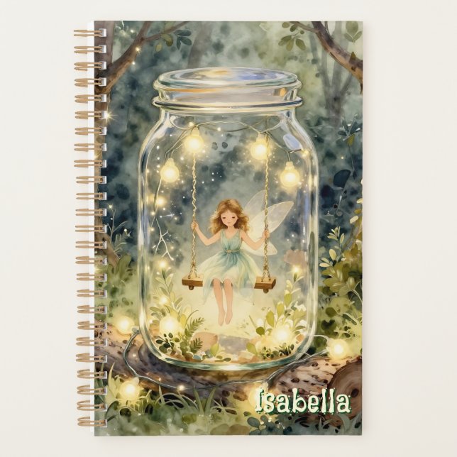 Agenda Enchanted Fairy in a Jar in a Magical Forest (Frente)