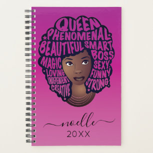 Agenda Encorajando as mulheres negras, a magenta
