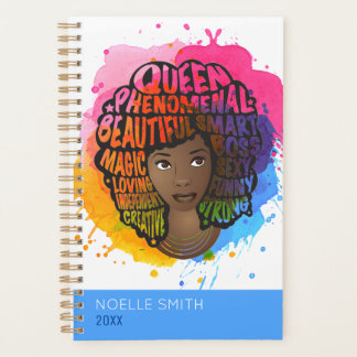 Agenda Encorajar as mulheres negras a aquarelas naturais