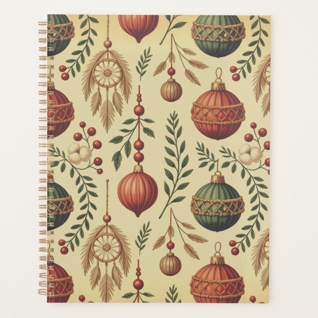 Agenda Enfeites de Natal Boho (Frente)