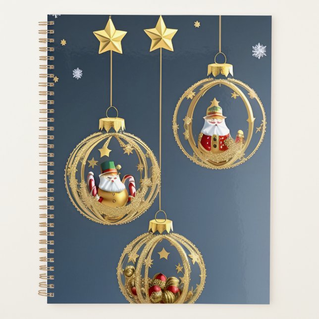 Agenda Enfeites de Natal Elegantes (Frente)