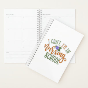 Agenda Enfermeira Design não posso, estou na escola de e