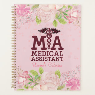 Agenda Enfermeira DON Planner de Diário Floral Personaliz