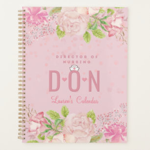 Agenda Enfermeira DON Planner de Diário Floral Personaliz
