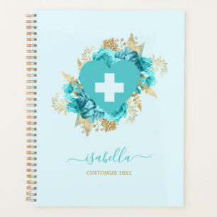 Agenda Enfermeira Floral Estudante