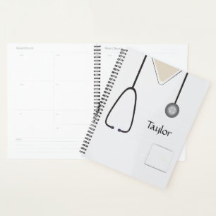 Agenda Enfermeira Médica Docente White Planner