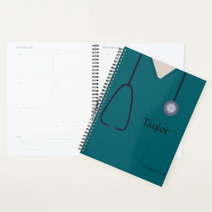 Agenda Enfermeira Médica Planner de Teal