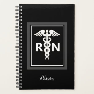 Agenda Enfermeiro Negro, Caduco Branco Registrado Persona