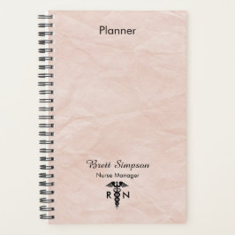 Agenda Enfermeiro profissional rosa personalizado