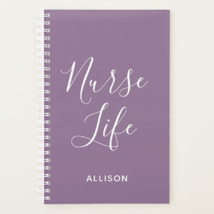 Agenda Enfermeiro Púrpura Médica Personalizada