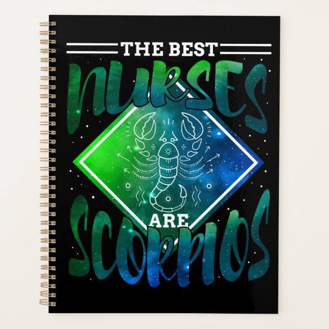 Agenda Enfermeiro Scorpio Birthday Enfermando Estudante L (Frente)