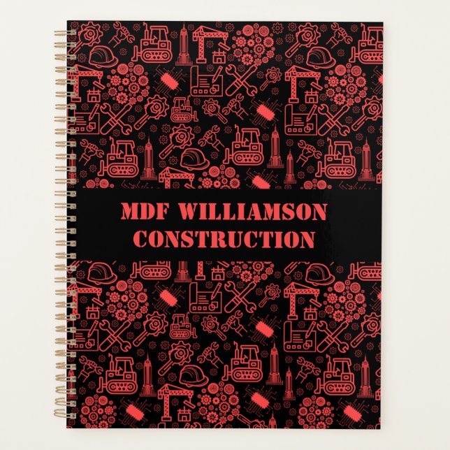 Agenda engenheiro moderno de arquitetura de tijolos verme (Frente)