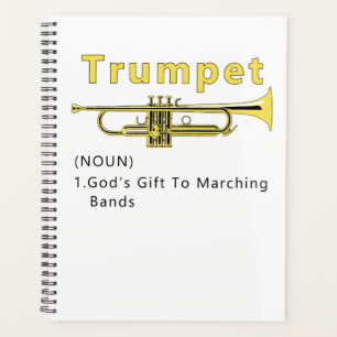 Agenda Engraçada Trumpet Dava Presente Para Marchar Band