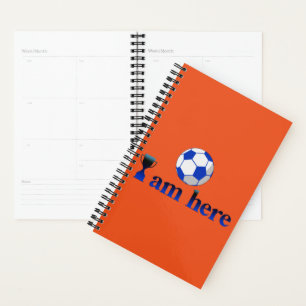 Agenda Engraçado copo de futebol - Estou aqui