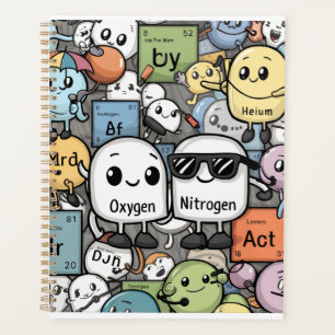 Agenda Engraçado Hilário da Química do Pun de Mesa Periód