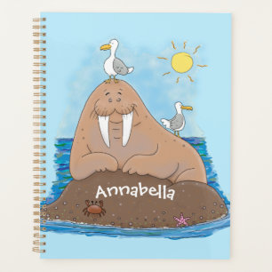 Agenda Engraçado ilustração do desenho animado de mors