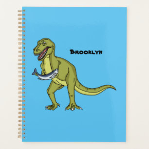 Agenda Engraçado ilustração do dinossauro T rex