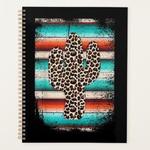 Agenda Engraçado Leopardo Cactus Serape Cactus impressã