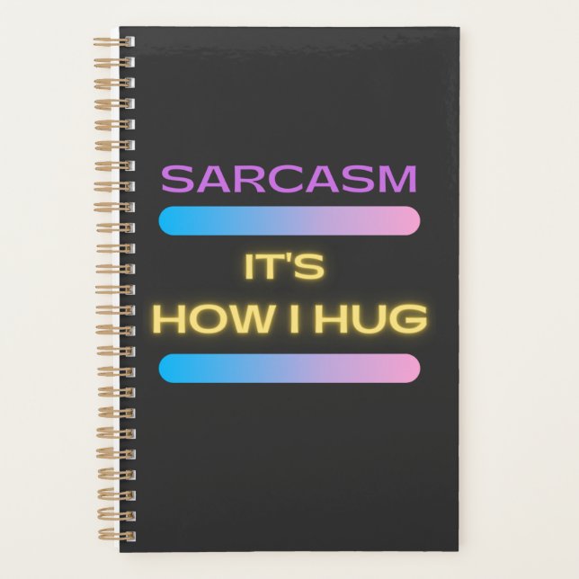 Agenda Engraçado Novelty Hilarious Sarcasm É como eu abra (Frente)