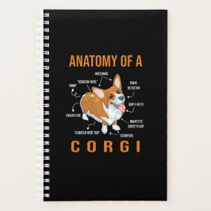 Agenda engraçado para o amante do cachorro corgi 