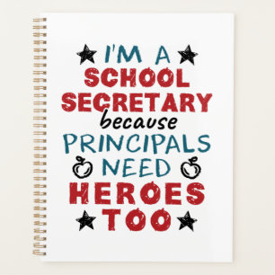 Agenda Engraçado Secretário da Escola Heroes Apreciação