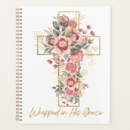 Agenda Enrolado em Sua Páscoa de Grace Cross Floral