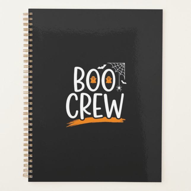 Agenda Equipe Boo Design de Fantasma de Halloween_1 (Frente)