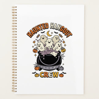 Agenda Equipe de Abóbora Fantasma de Halloween