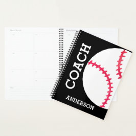 Agenda Equipe de Esporte Personalizada do Treinador Baseb