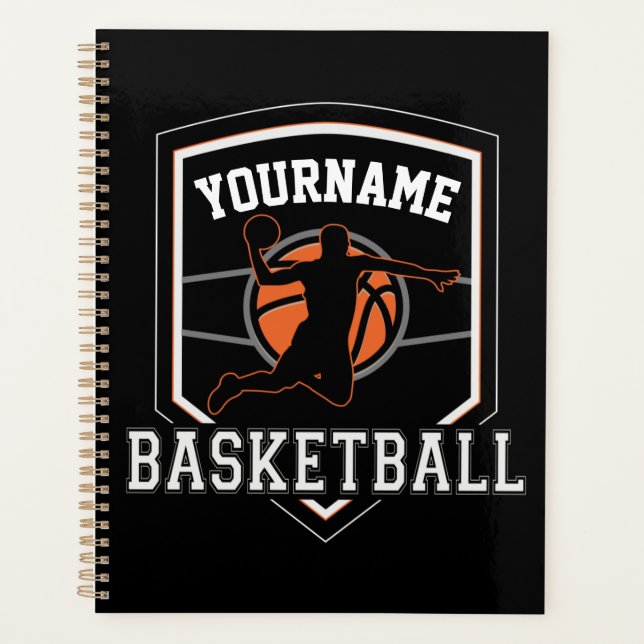 Agenda Equipe Personalizada de Jogador de Basquete (Frente)