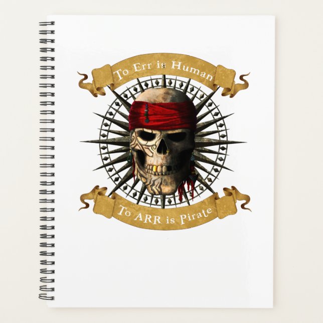 Agenda Err É Humano A ARR é Pirata, Jolly Roger (Frente)
