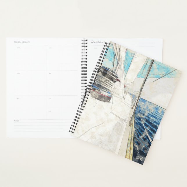 Agenda Esboço do navio de vela no planador marítimo - Náu (Exibição)