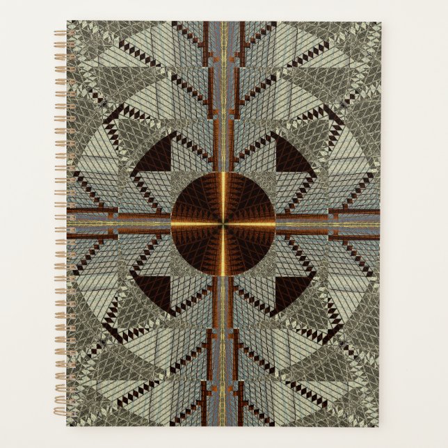 Agenda Escalas de Arquivo Silver com Dourado Cross Planne (Frente)