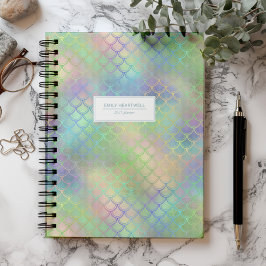 Agenda Escamas de Sereia Personalizadas Chuva de Cores Br