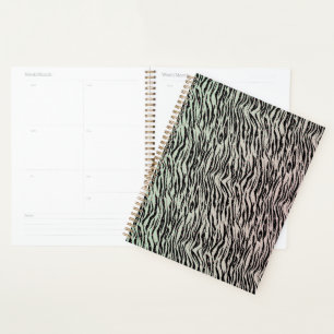 Agenda Escamoteador preto-zebra impressa Pontos brilhante