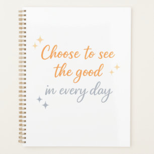 Agenda Escolha o Bem – Design de Citação Positiva