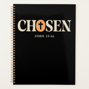 Agenda Escolhido - Design de citação cristã de John 15:16